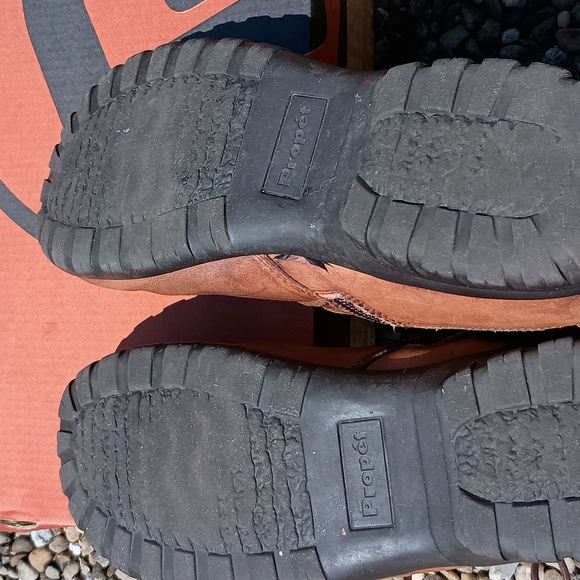 Propet Brown Leather Delaney Tall Lace Up Boot with Inside Zip, size 8 - Picture 5 of 11